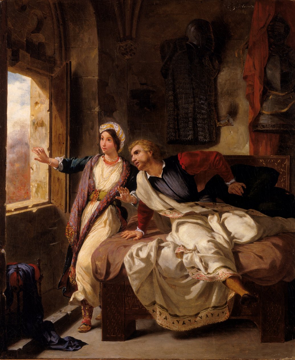 Rebecca és a sebesült Ivanhoe, 1823. alkotó: Ferdinand Victor Eugene Delacroix