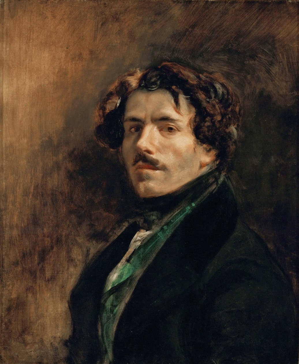 Önarckép zöld mellényben alkotó: Eugène Delacroix
