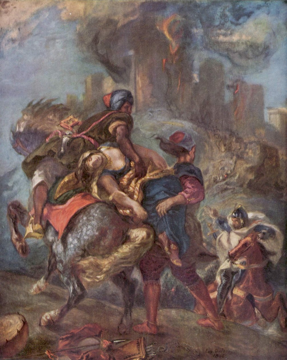 Rebecca elrablása alkotó: Eugène Delacroix