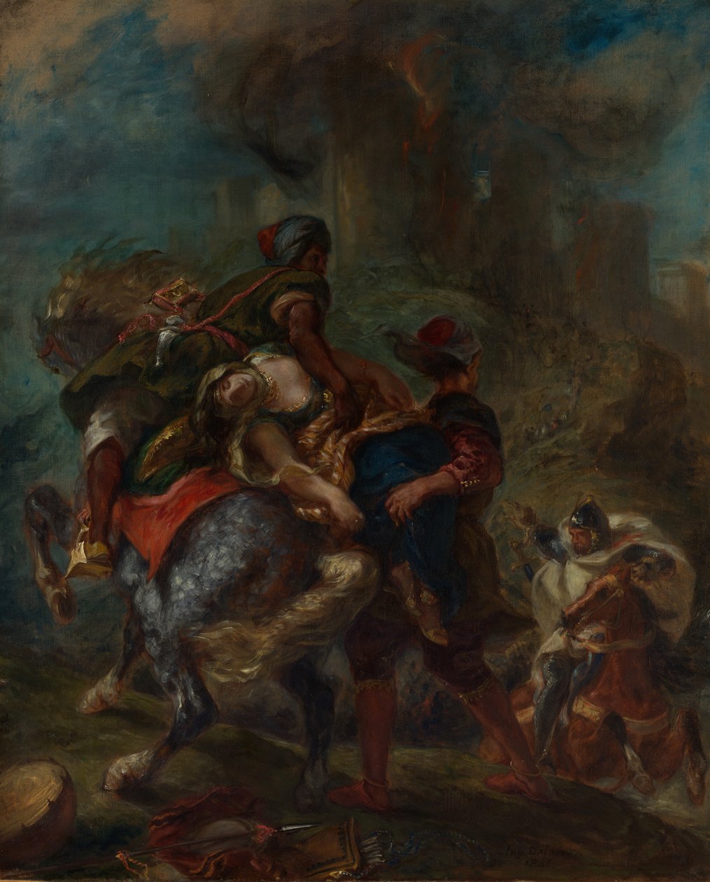 Rebecca elrablása, 1846. alkotó: Ferdinand Victor Eugene Delacroix