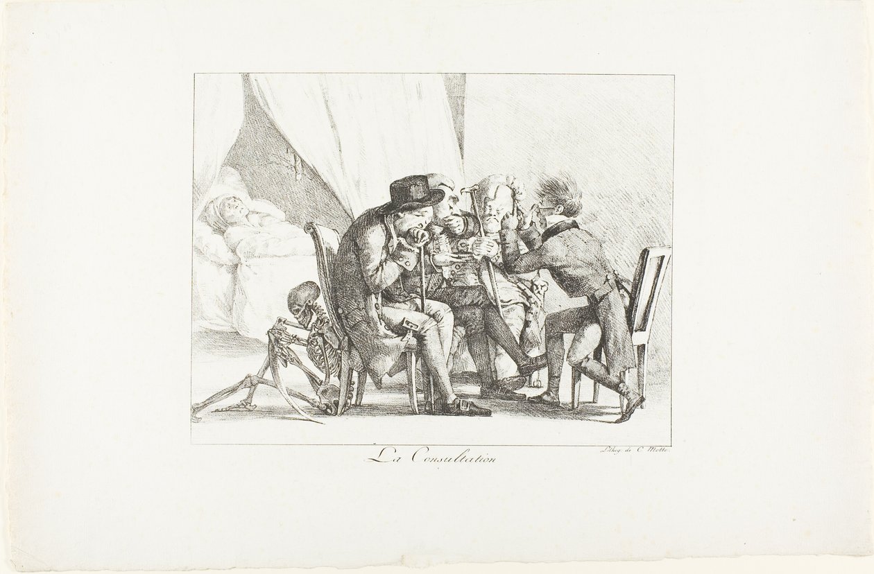 A Konzultáció alkotó: Eugène Delacroix