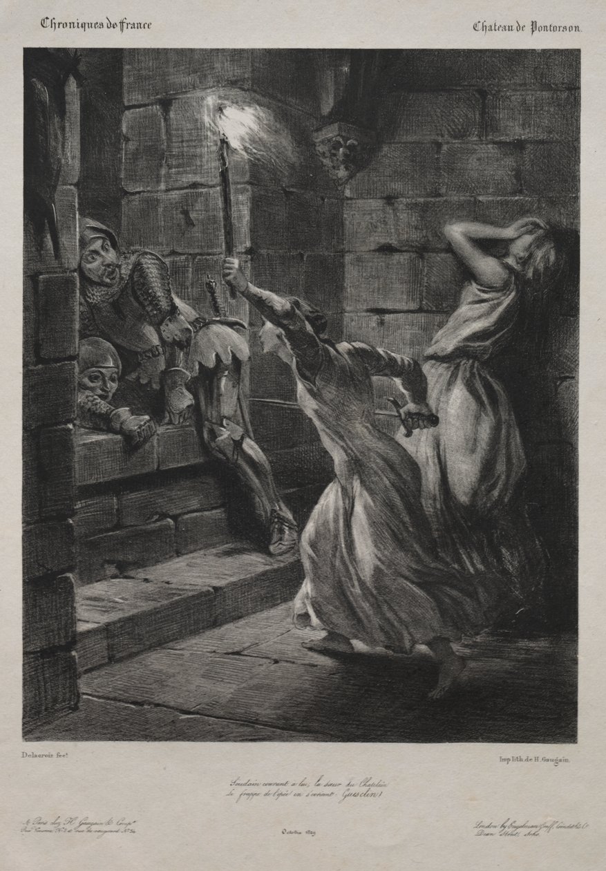 Duguesclin nővére alkotó: Eugène Delacroix