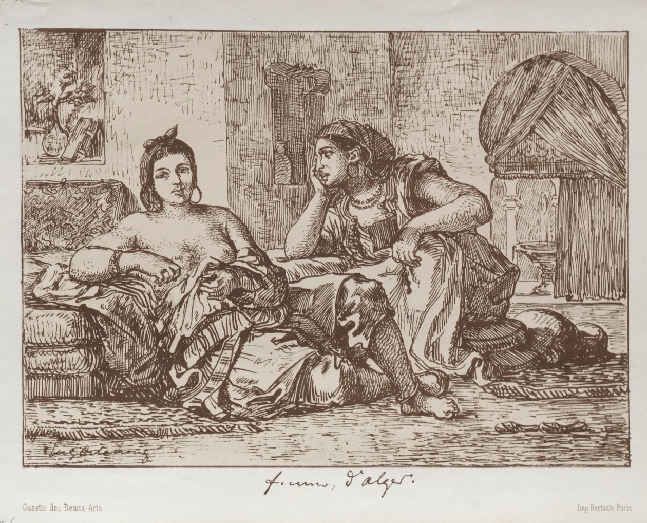 Algír nők alkotó: Eugène Delacroix