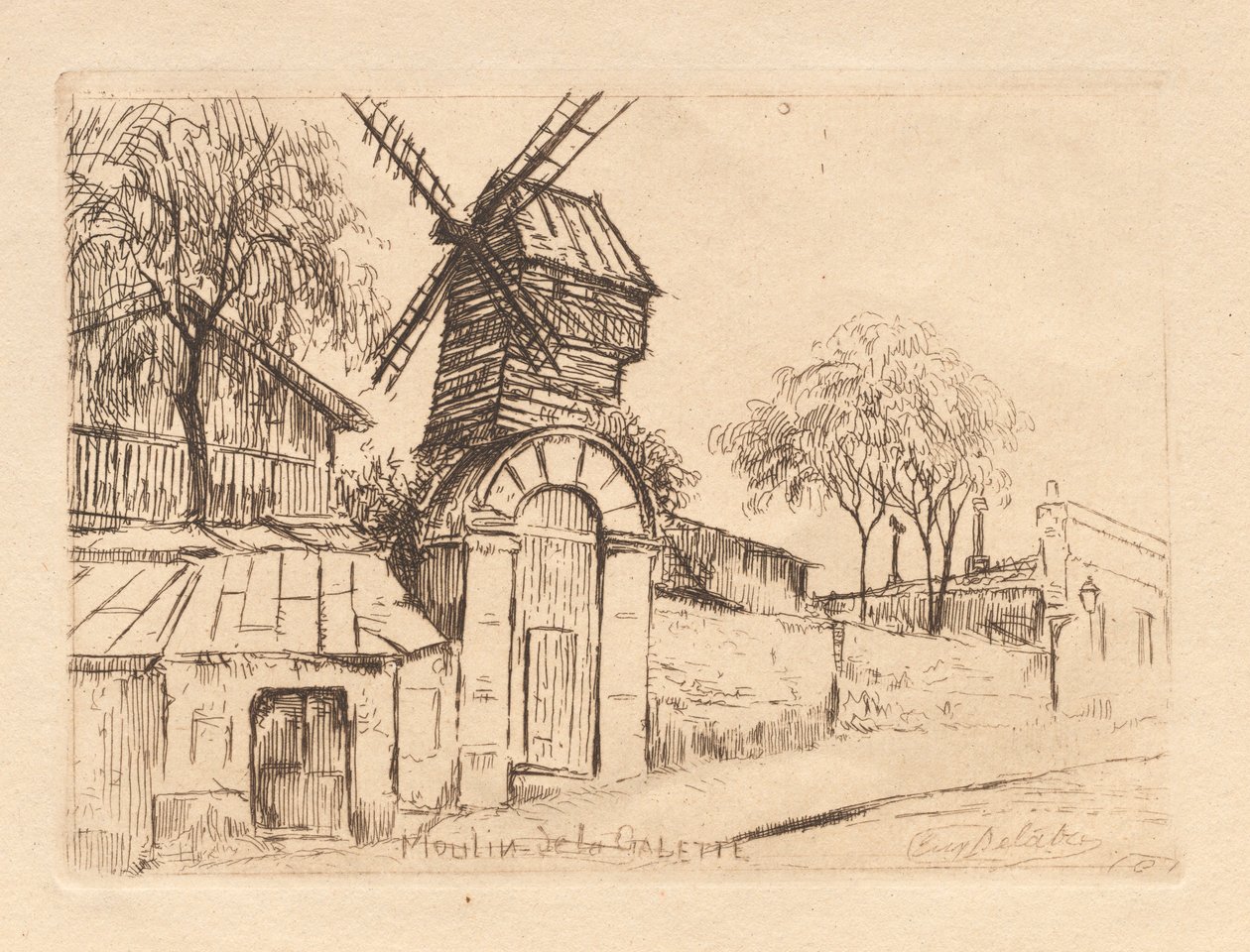 Moulin de la Galette alkotó: Eugène Delâtre