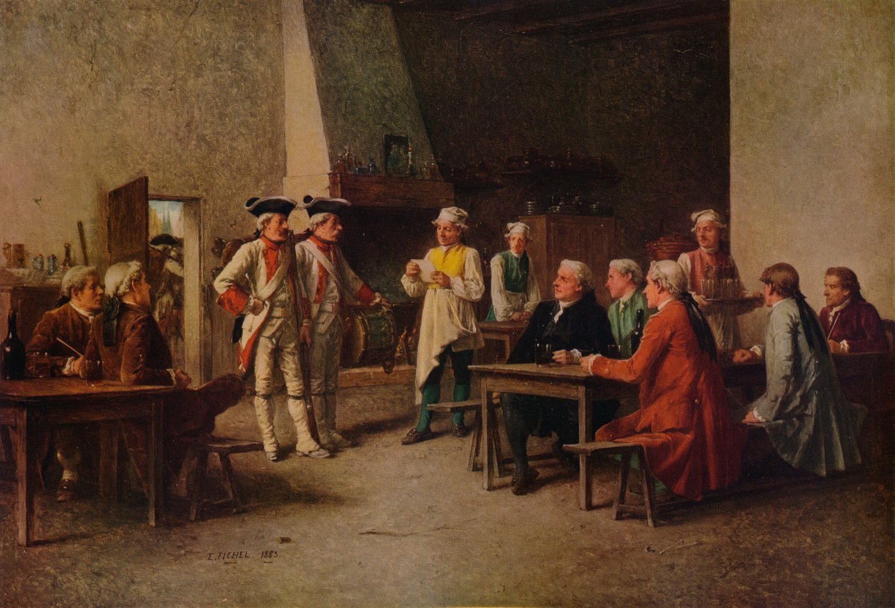 Billeting, 1883, 1938 alkotó: Benjamin Eugene Fichel