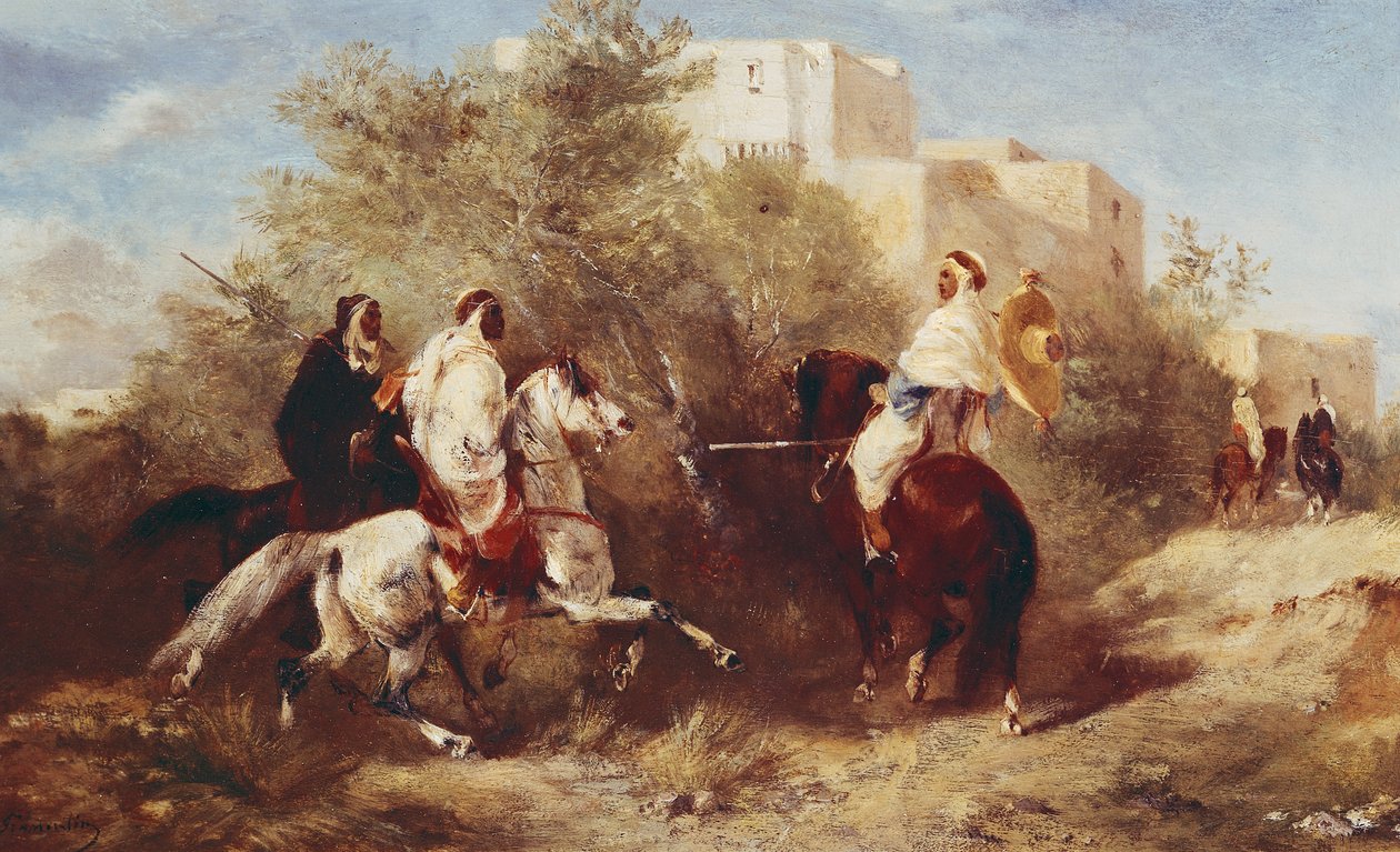 Az arab lovasok alkotó: Eugène Fromentin