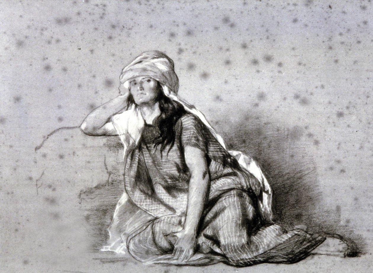 Berber nő a Száhel-övezetben alkotó: Eugène Fromentin
