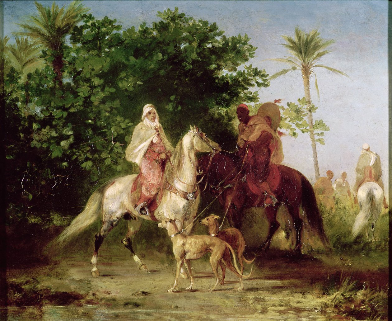 Indulás a Vadászatra alkotó: Eugène Fromentin