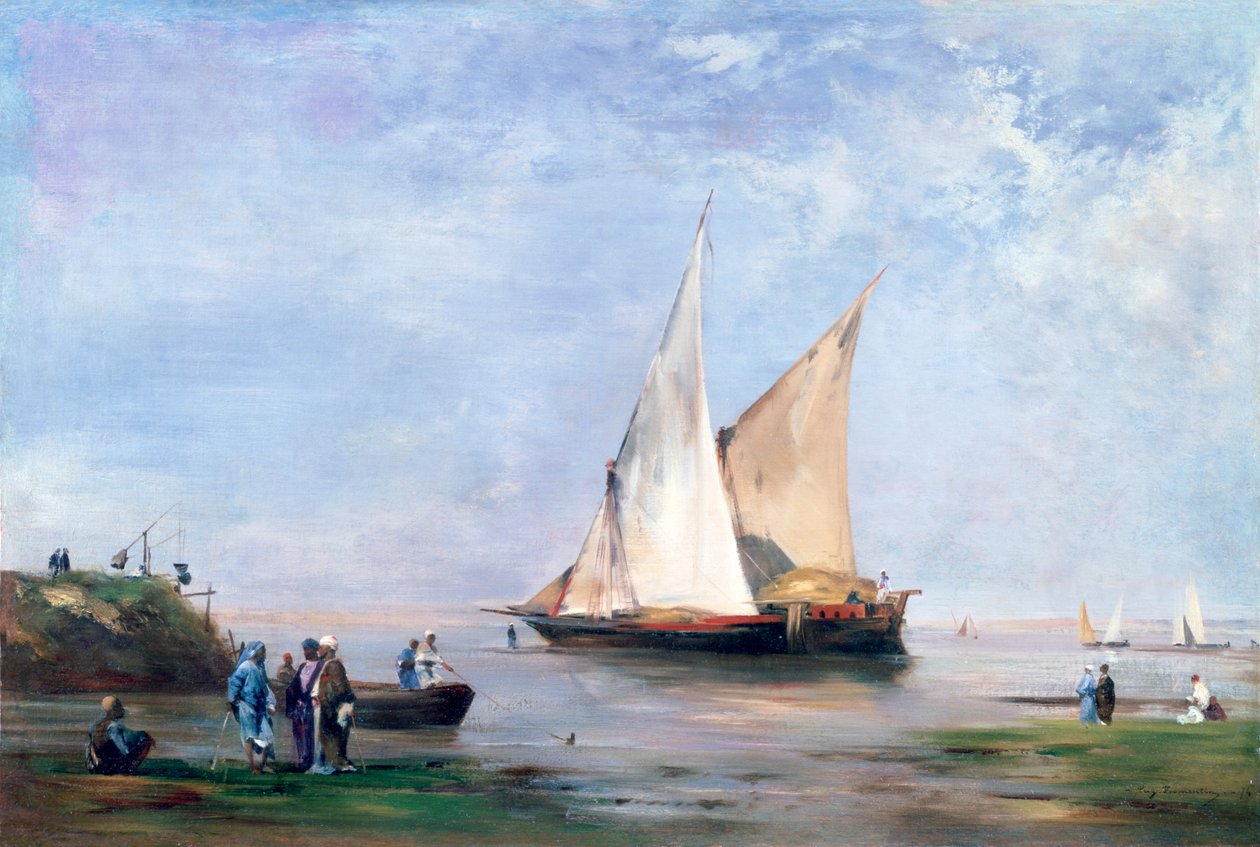 A Nílus partja, 1874 alkotó: Eugène Fromentin