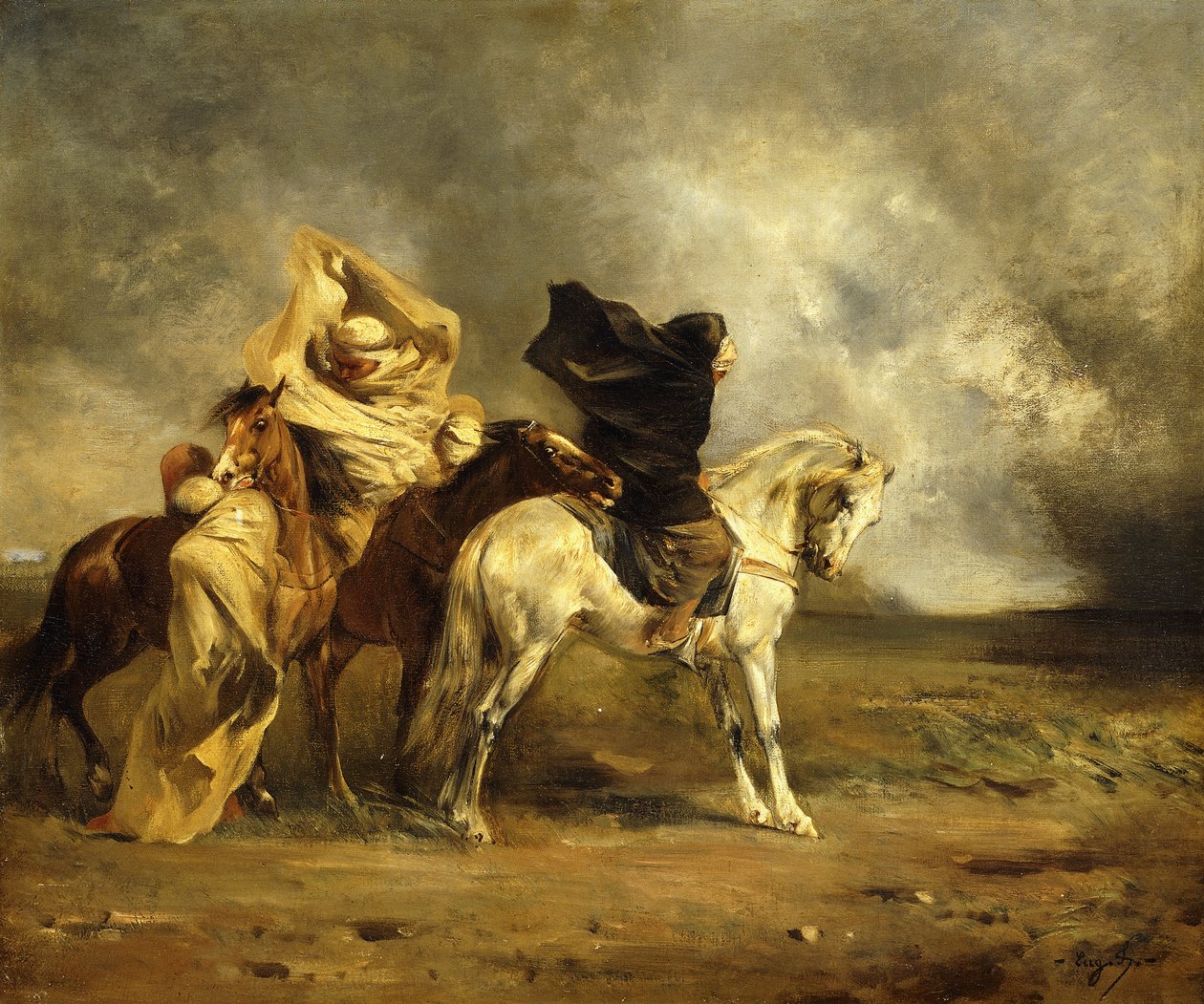 A Simoom; Le Simoom, alkotó: Eugène Fromentin