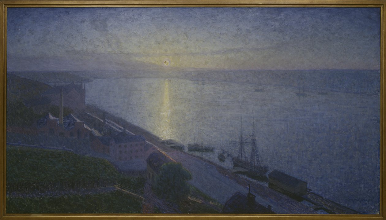 Naplemente, 1895 alkotó: Eugène Jansson