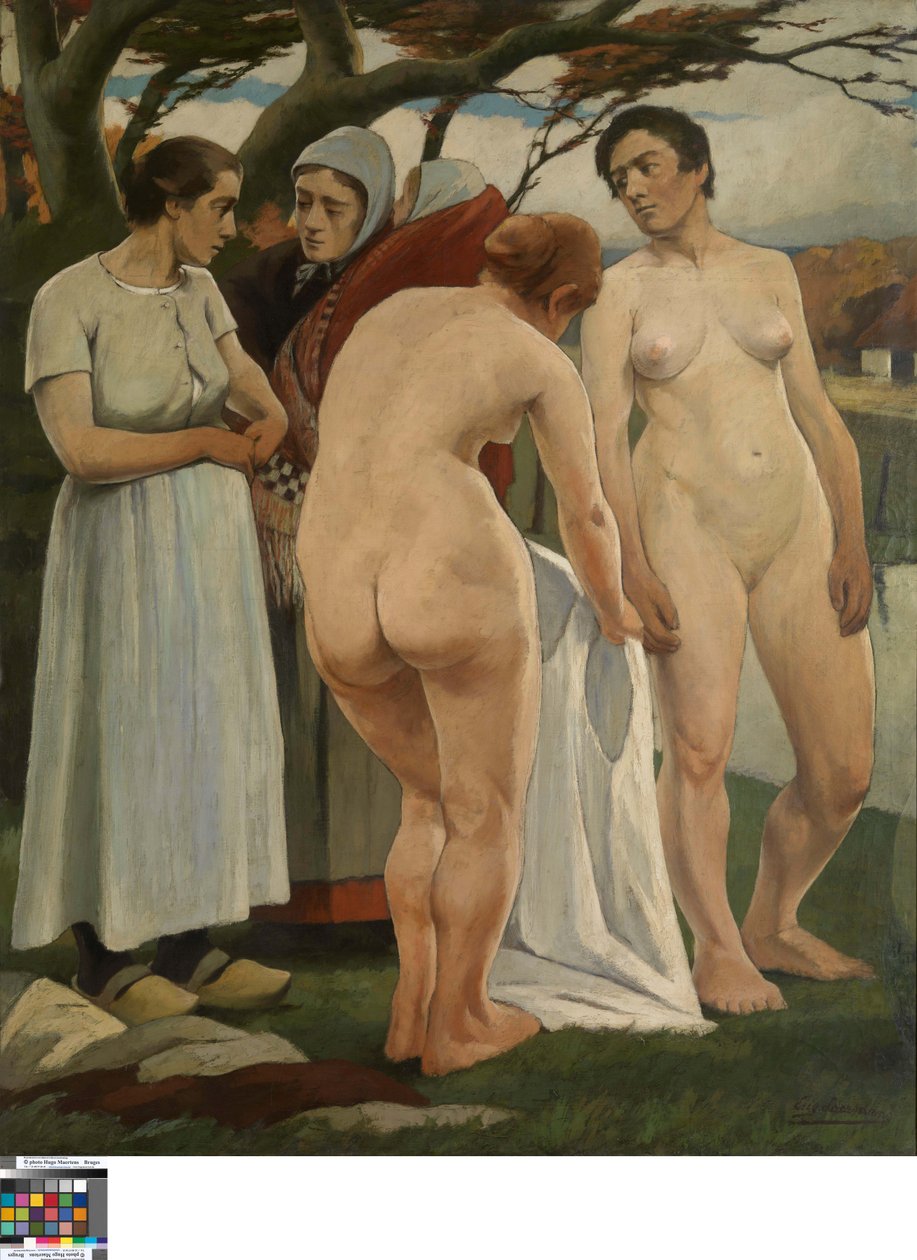Fürdőző nők alkotó: Eugene Laermans