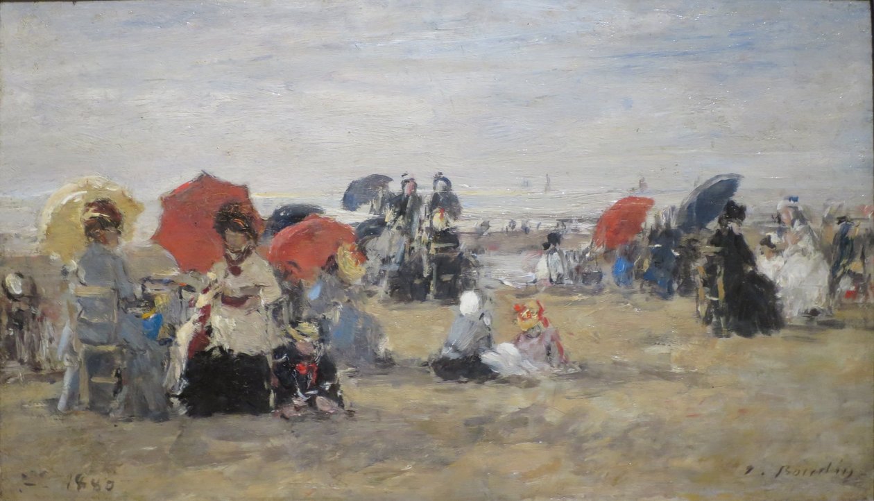 Trouville-i strand alkotó: Eugene Louis Boudin