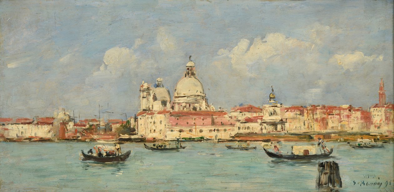 Velence. Vám és Notre-Dame-de-la-Salute alkotó: Eugene Louis Boudin