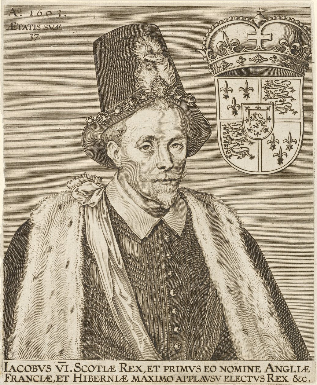 VI. Jakab (Skócia) és James I. (Anglia) pub. 1603 alkotó: European School