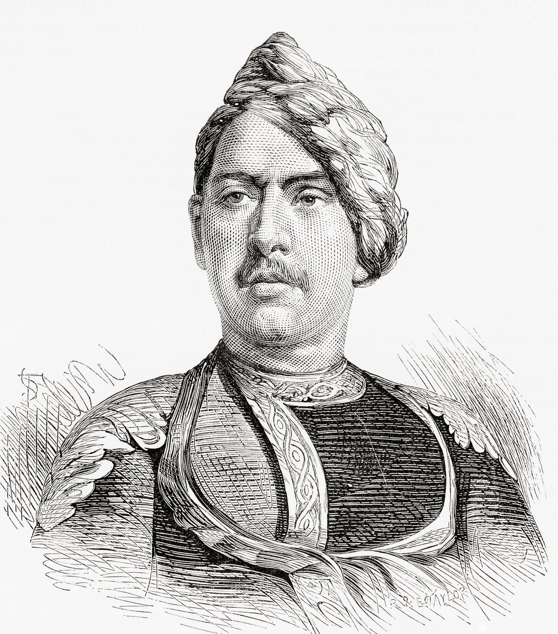 Jaswant Singh, a bharatpuri maharadzsa „From El Mundo en la Mano”, megjelent 19. alkotó: European School