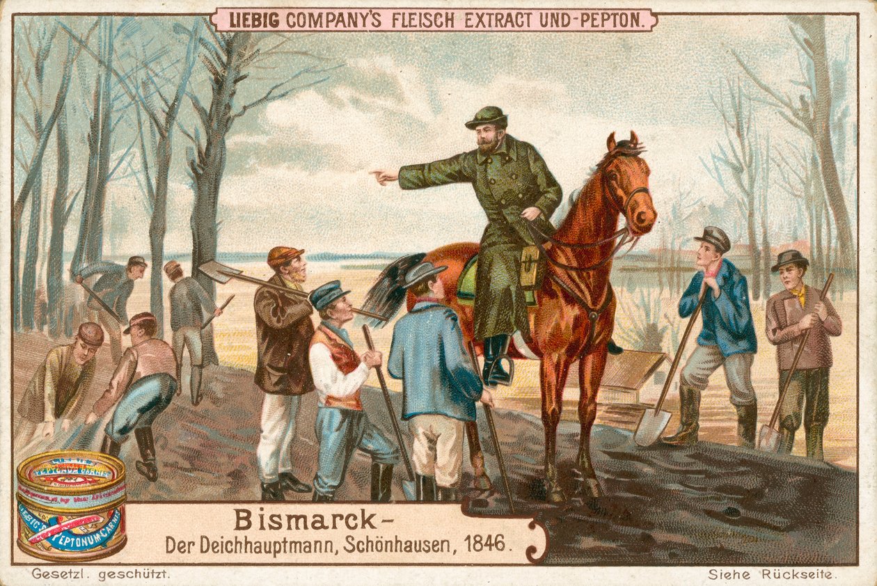 Bismarck, Liebig kártya, 20. század eleje (kromo) alkotó: European School