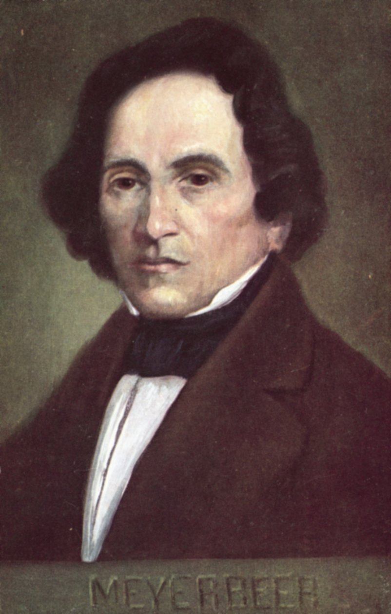 Giacomo Meyerbeer, német zeneszerző (színes lithó) alkotó: European School