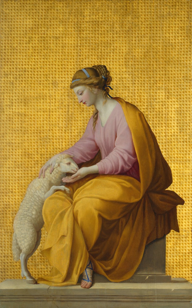 Szelídség, 1650. alkotó: Eustache Le Sueur