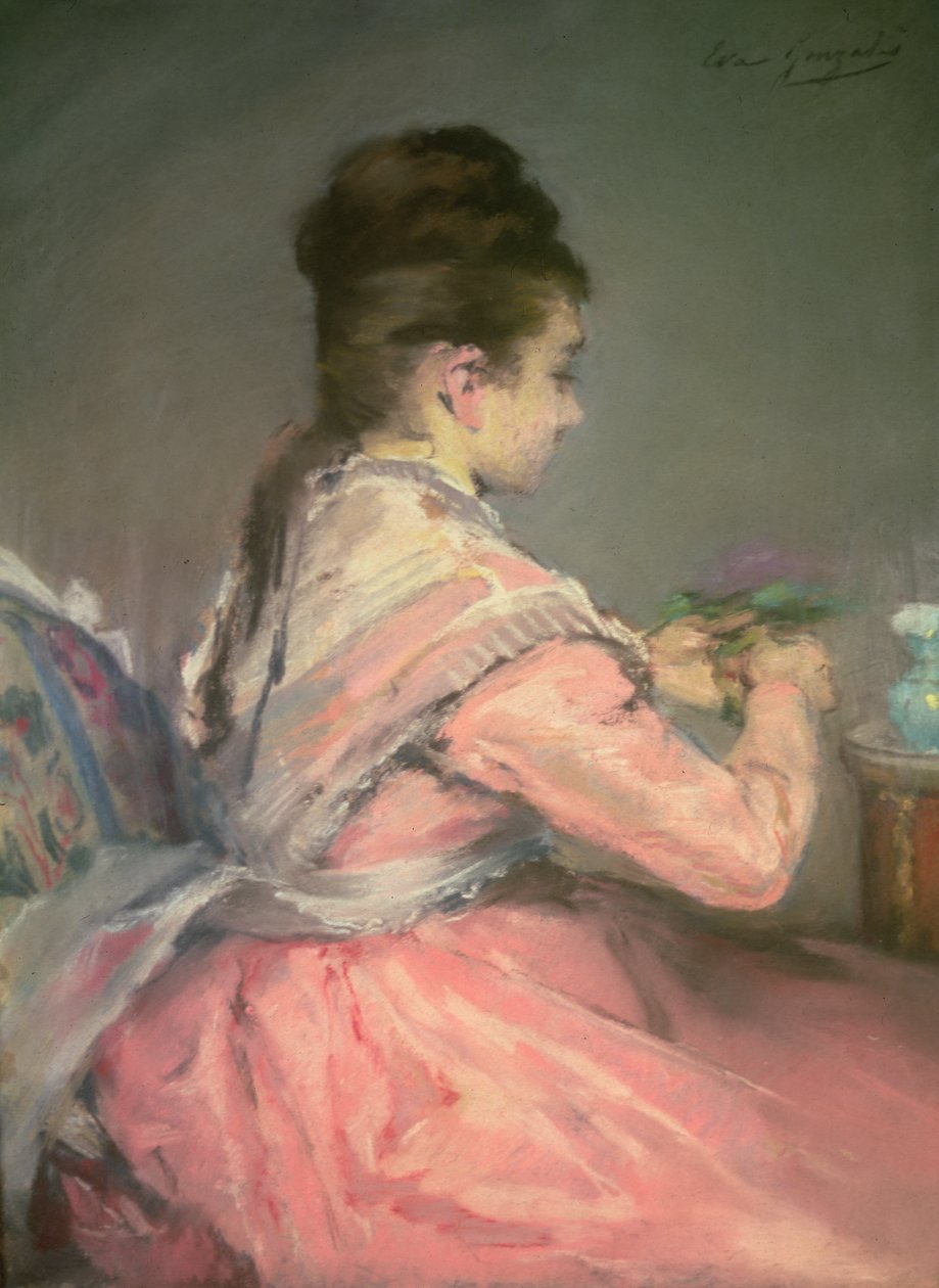 Ibolya csokor (pasztell) alkotó: Eva Gonzalès