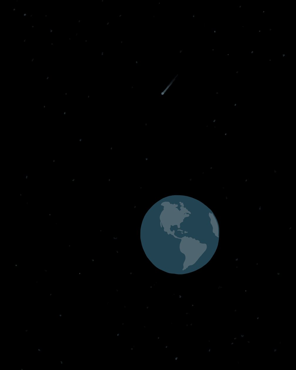 Earth Seen From Space (digitális művészet) alkotó: Evan Sklar