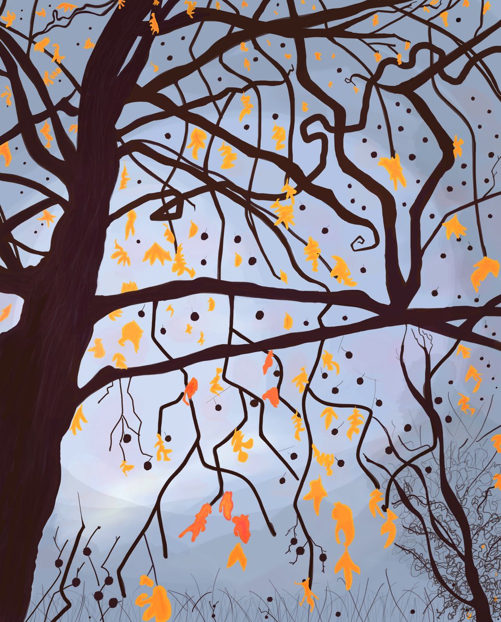 London Planetree , Brooklyn (digitális művészet) alkotó: Evan Sklar