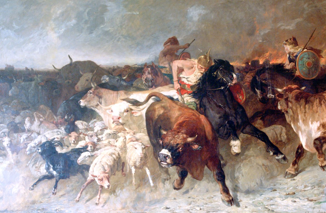 Kifosztók, 1867 alkotó: Evariste Vital Luminais