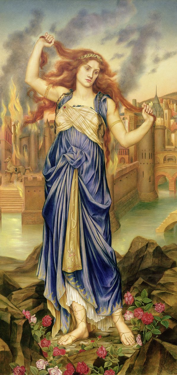 Cassandra, 1898 alkotó: Evelyn De Morgan
