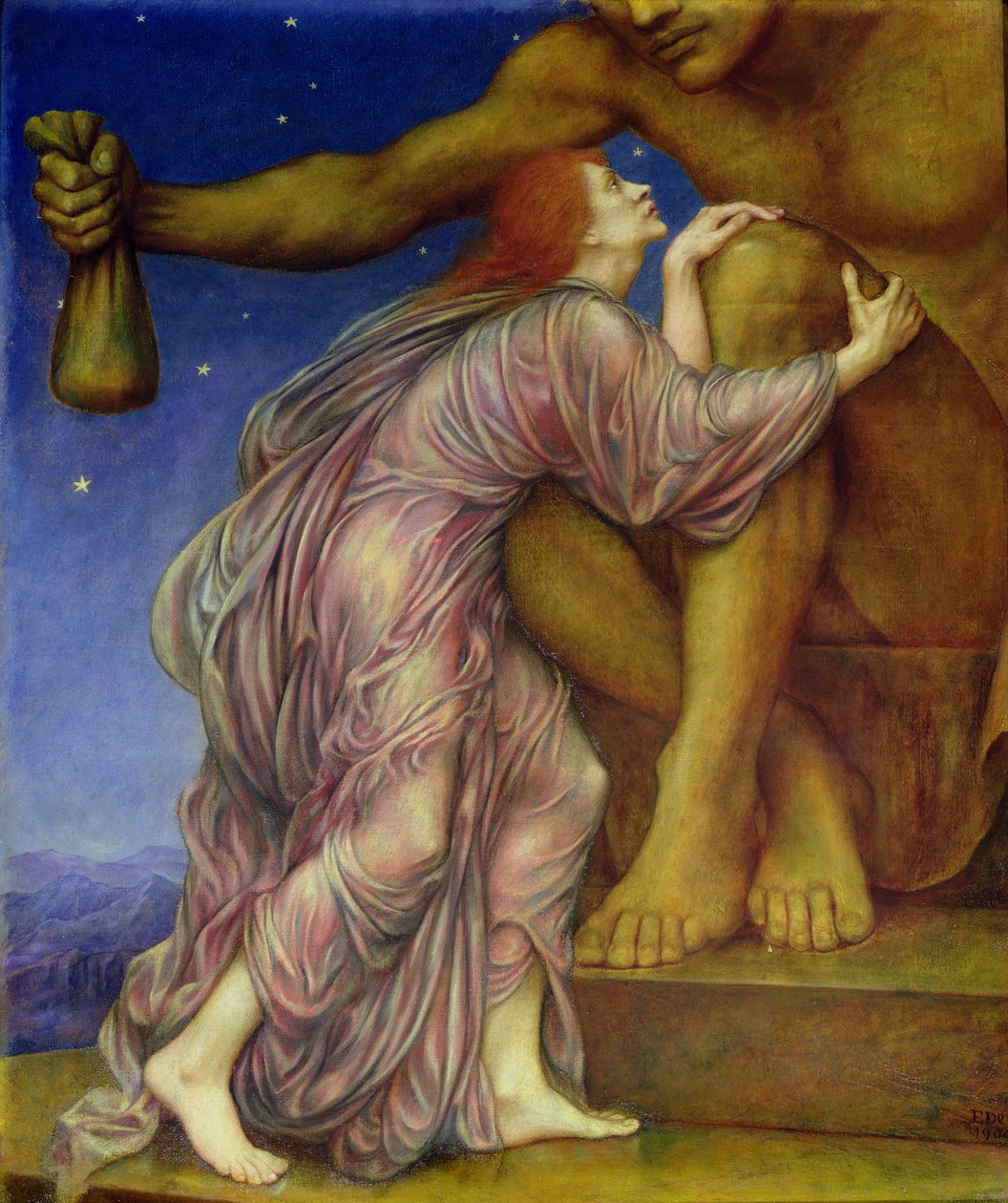 A Mammon imádata, 1909 alkotó: Evelyn De Morgan