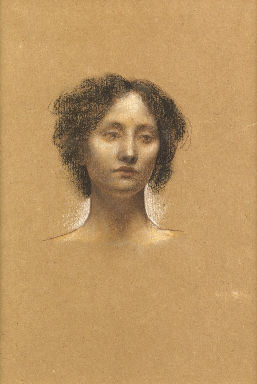 Egy lány feje alkotó: Evelyn De Morgan