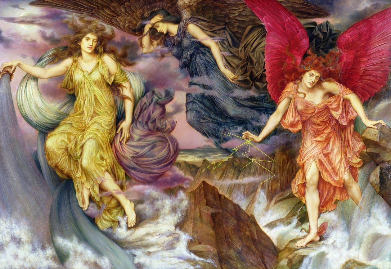 A viharszellemek, 1900 alkotó: Evelyn De Morgan