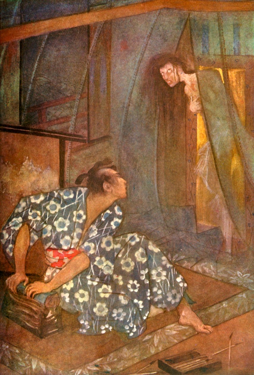 "A Kakemono Ghost", 1912. alkotó: Evelyn Paul