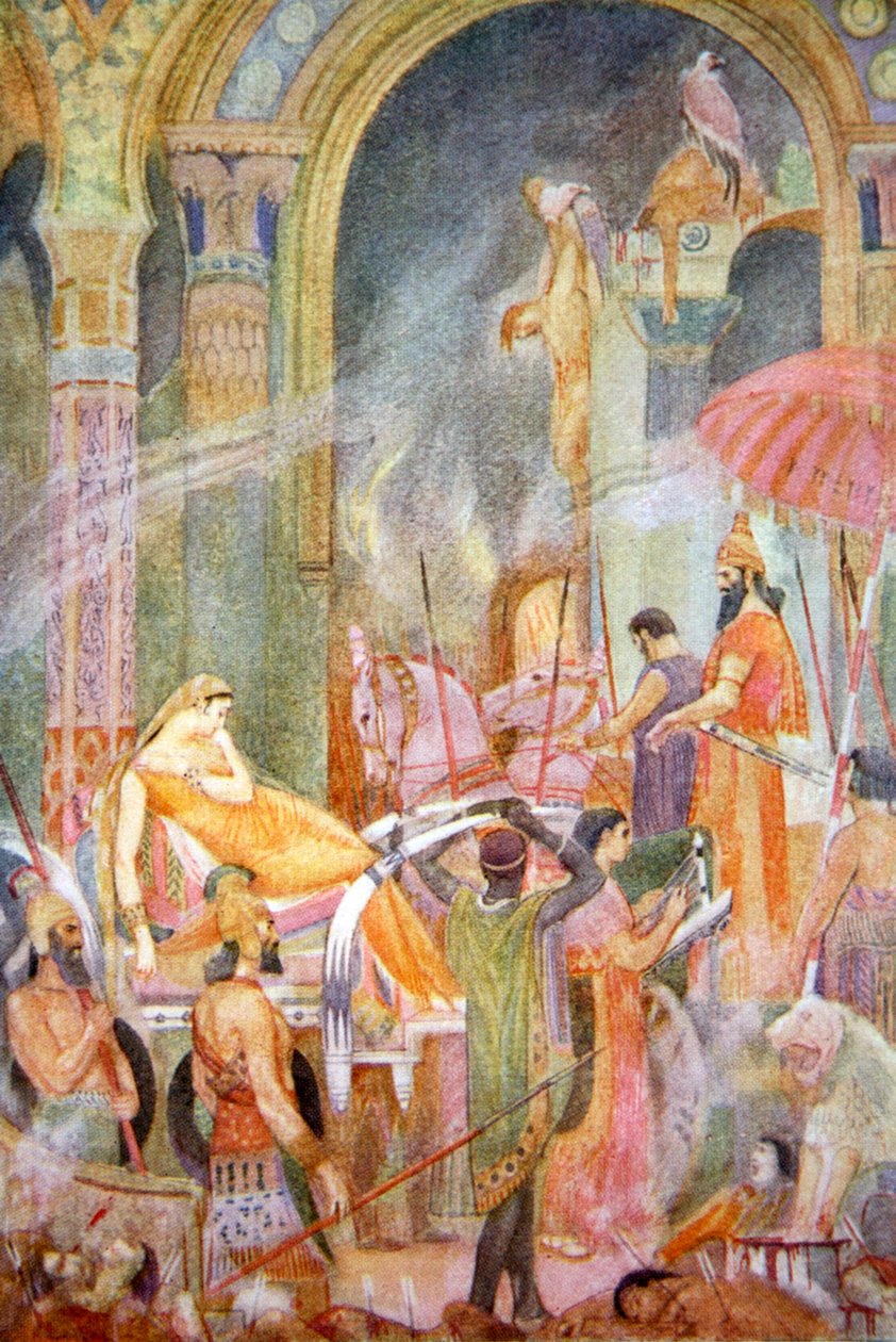 "Sarrapanu elfogása II. Tiglath-Pileser által", alkotó: Evelyn Paul