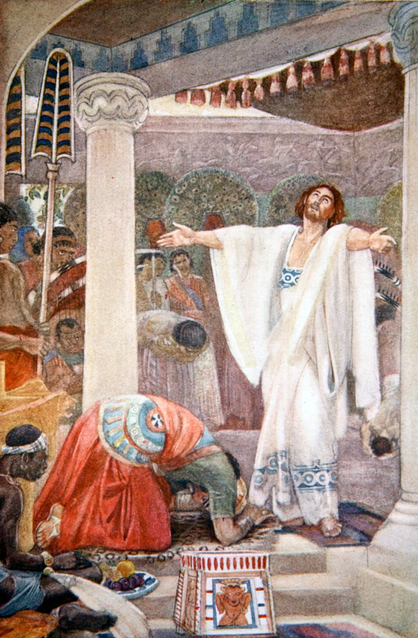 „Dániel megfejti Nabukodonozor álmát”, 1916. alkotó: Evelyn Paul