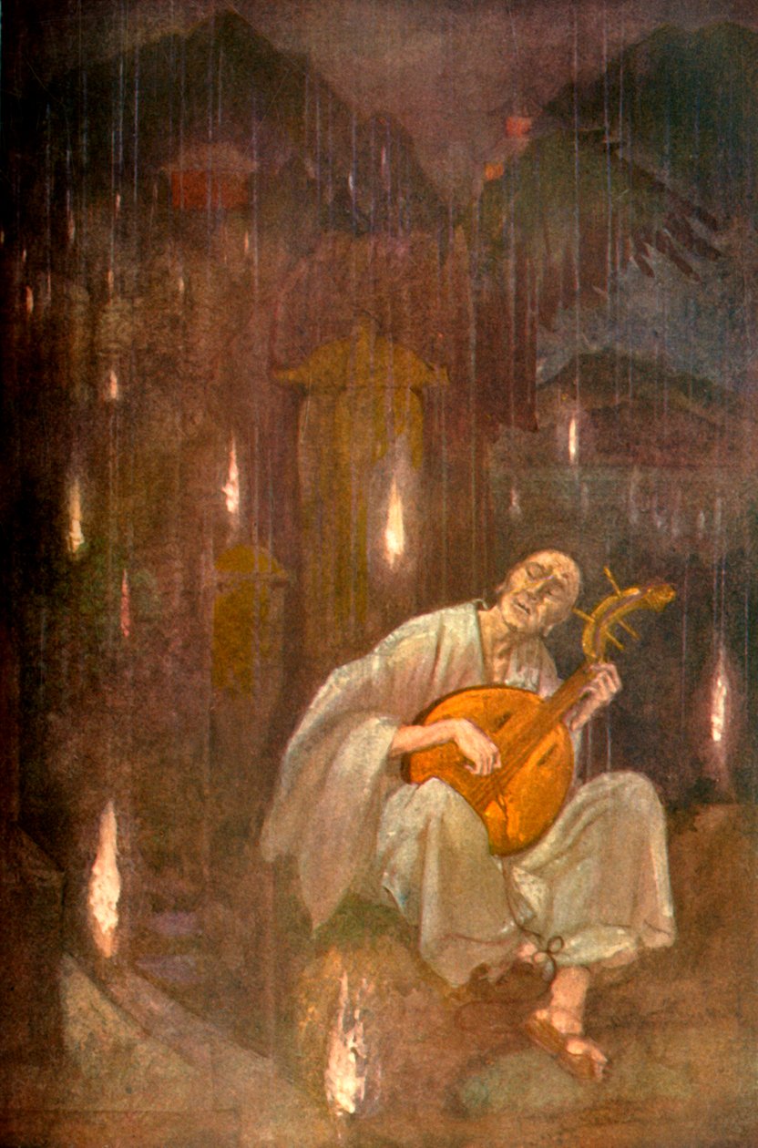 "Hoichi-the-Earless", 1912. alkotó: Evelyn Paul