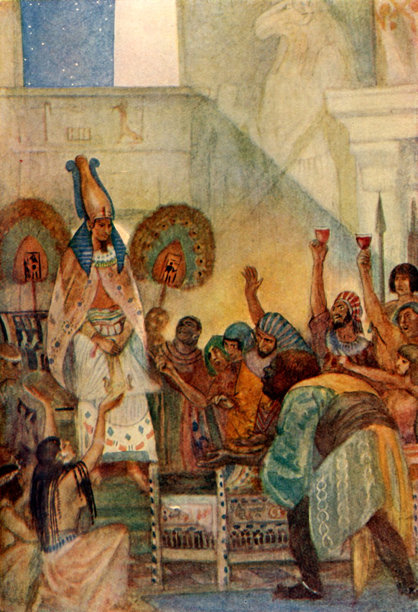 „Ozirisz a ládába csalva”, 1915. alkotó: Evelyn Paul