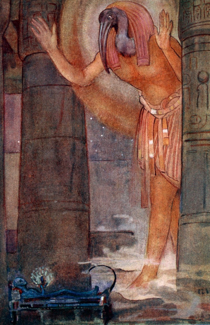 "Thoth és a főmágus", 1925 alkotó: Evelyn Paul