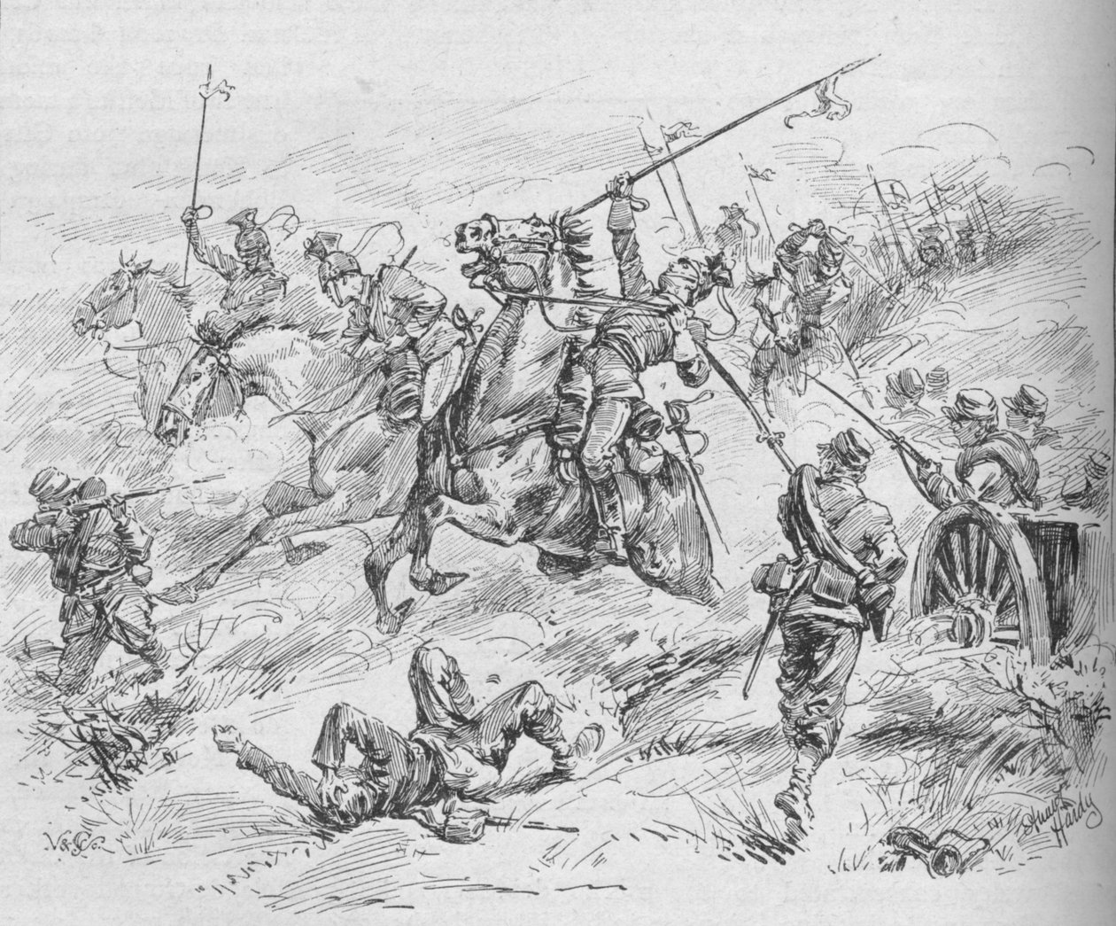 A 16. ulánusok vádja, 1902 alkotó: Evelyn Stuart Hardy