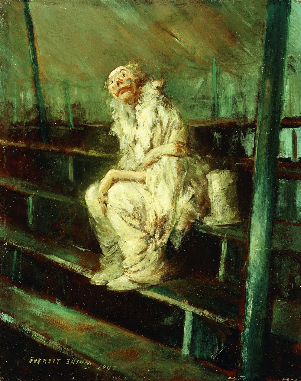 Bohóc az üres üléseken alkotó: Everett Shinn
