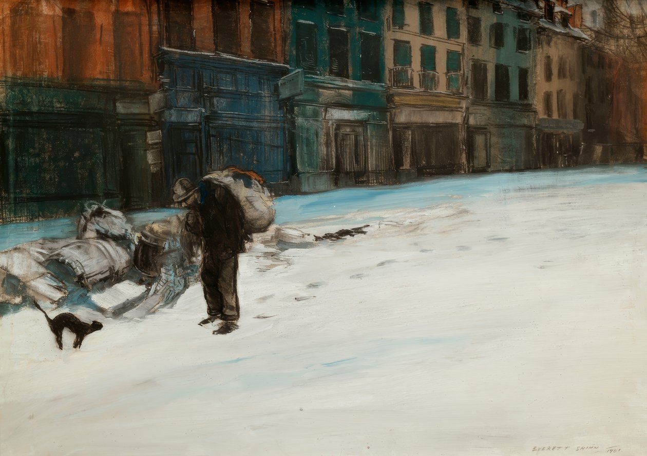La ville fatiguée (Tôt le matin, Párizs) alkotó: Everett Shinn