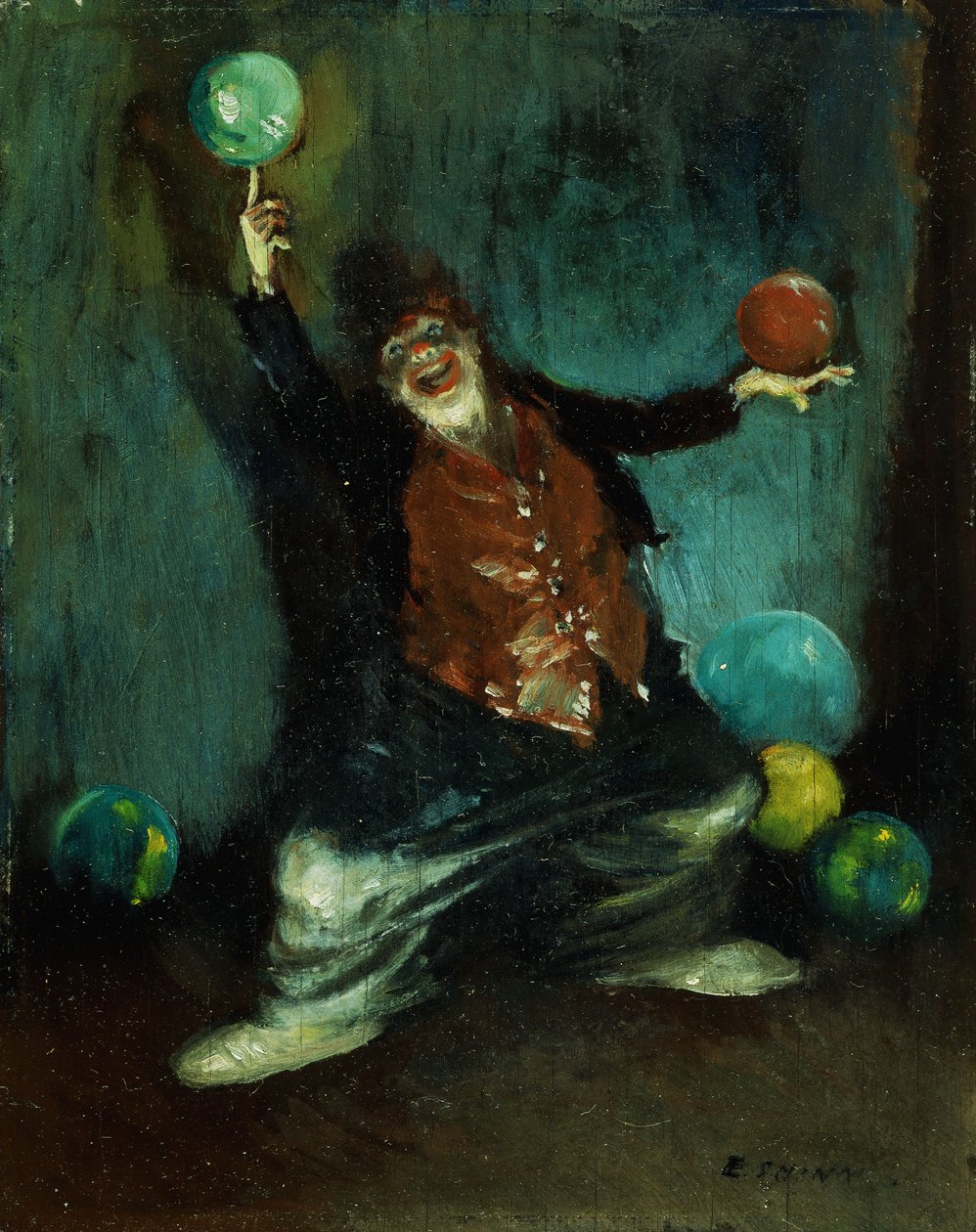 A zsonglőr bohóc alkotó: Everett Shinn