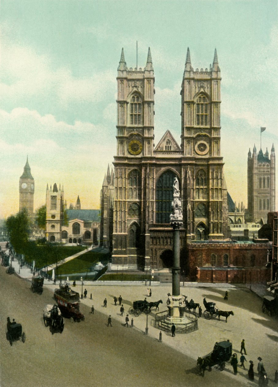 Westminster Abbey, 1900-as évek. alkotó: Eyre and Spottiswoode