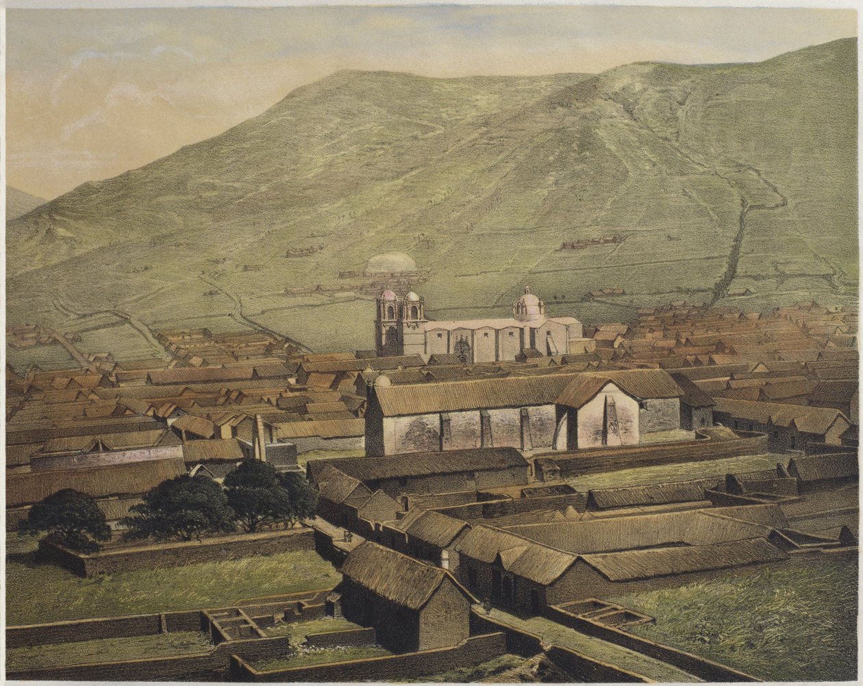 Puno általános képe, Mariano, Felipe Paz Soldan (1821-86) „Geografia del Peru” illusztrációja, XXXVIII. tábla, 1863 alkotó: F. Delamare