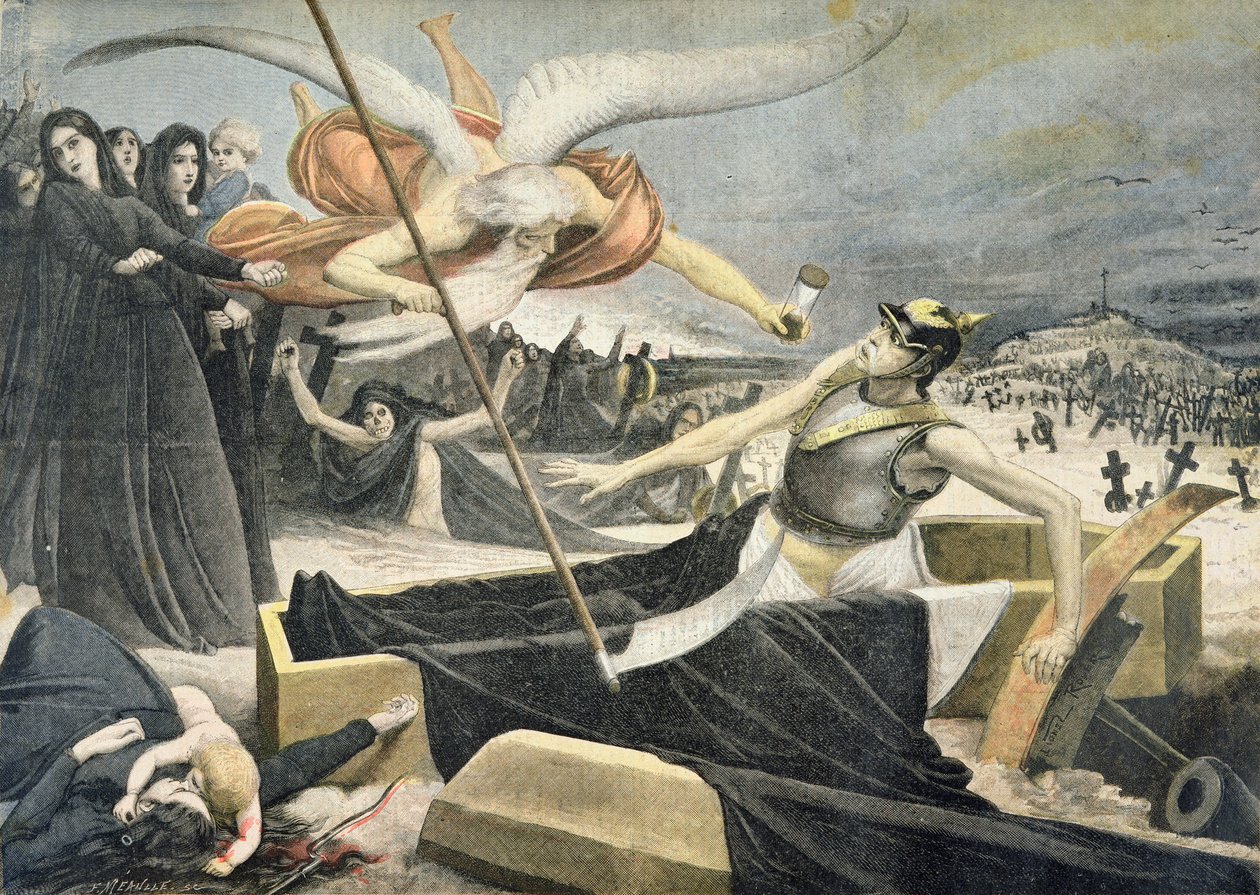 Bismarck halála, illusztráció a Le Petit Journal illusztrált mellékletéből, 1898. augusztus 14. alkotó: F. L. and L. Royer Meaulle