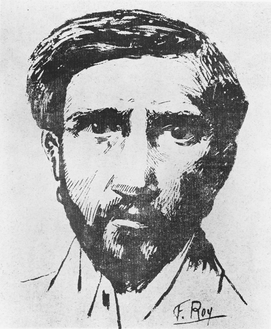Charles Maurras portréja, 1898 körül alkotó: F. Roy