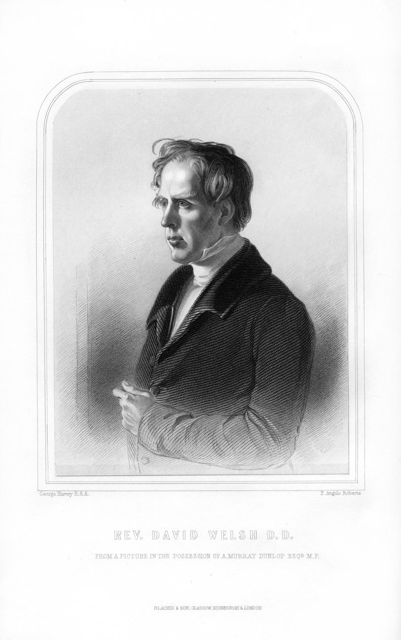 David Welsh, skót isteni és akadémikus, 1870. alkotó: FA Roberts