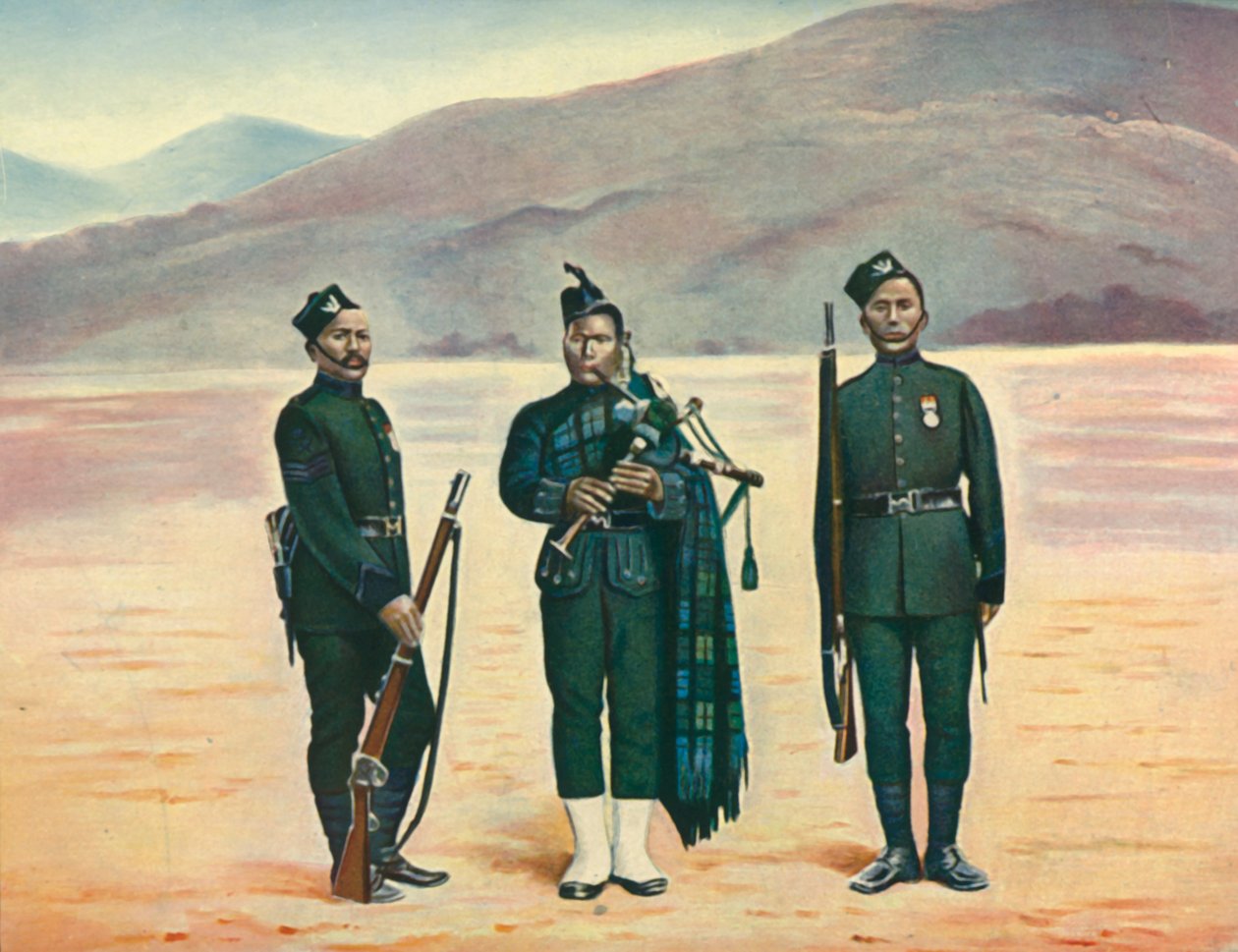 "Az ötödik gurkhák", 1901. alkotó: F Bremner