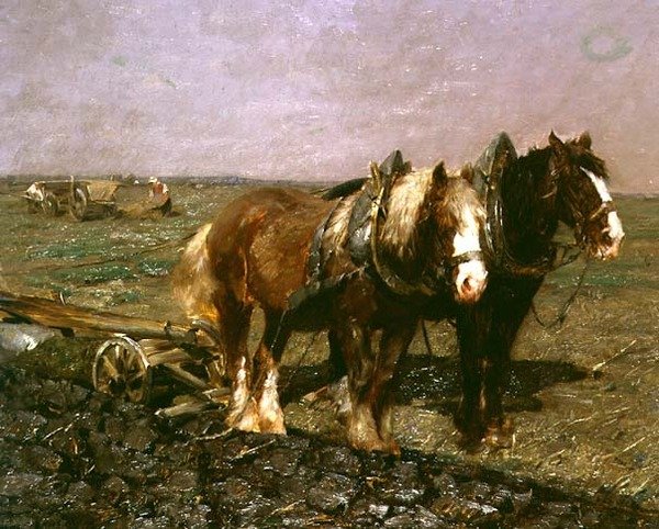 Szántás alkotó: F. E. Keuschden