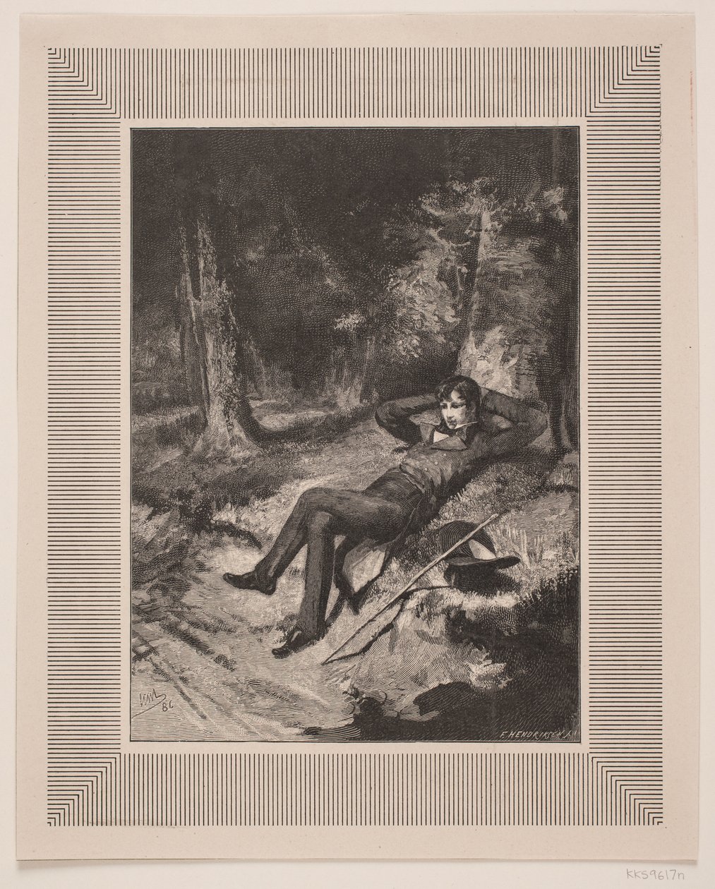Illusztráció: C. Hauch, "A szeretett" alkotó: F. Hendriksen