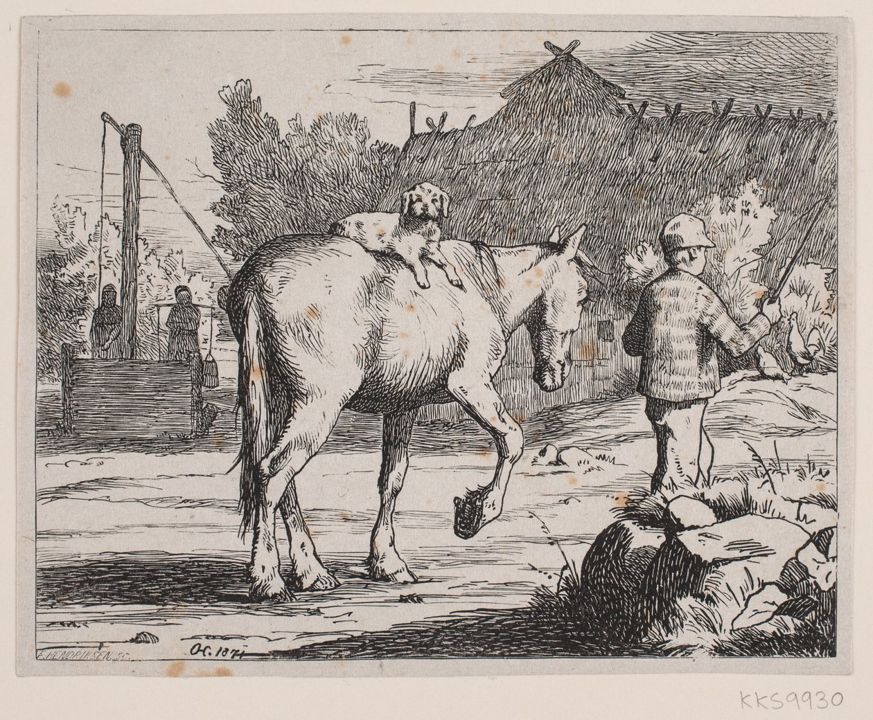 Illusztráció P. Hansen verséhez alkotó: F. Hendriksen